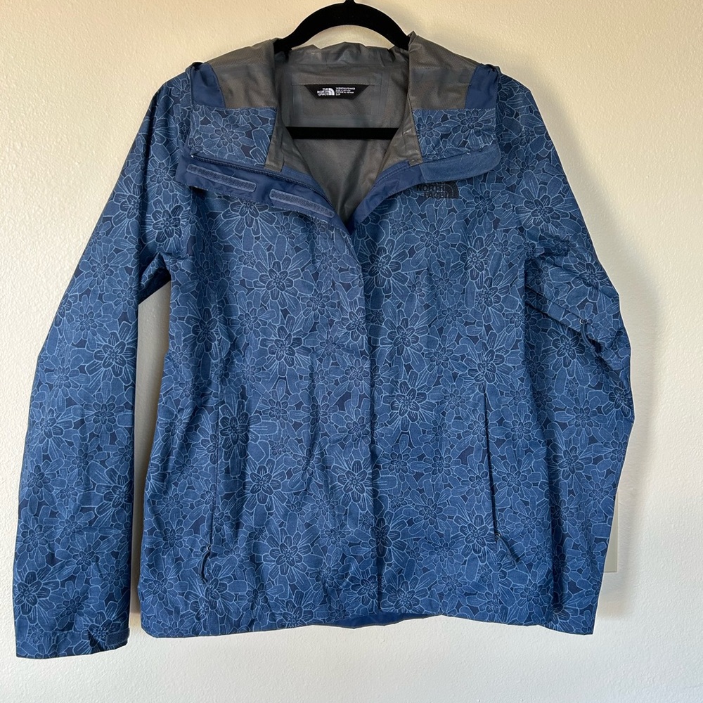 The North Face - Women's SIZE S - Blue Floral Hooded Jacket